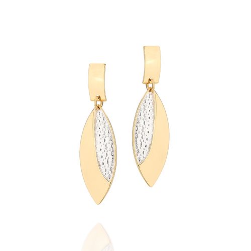 BRINCO BANHADO A OURO 18K COM APLICAÇÃO DE RHODIUM