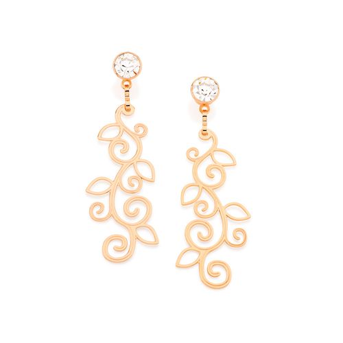 BRINCO BANHADO A OURO 18K COM CRISTAIS