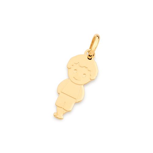 PINGENTE MENINO BANHADO A OURO 18K