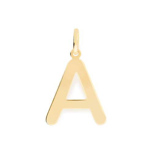 PINGENTE LETRA BANHADO A OURO 18K -LETRA V