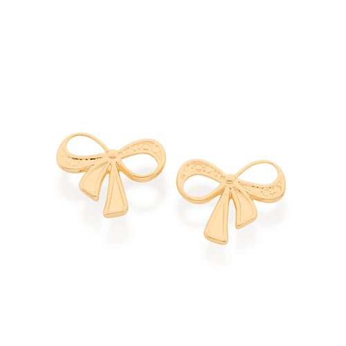 BRINCO LAÇO BANHADO A OURO 18K