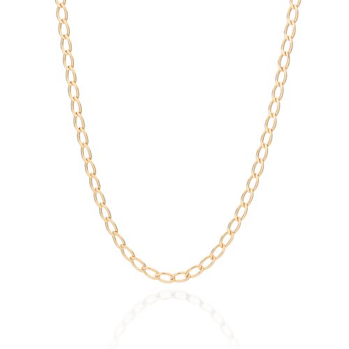 GARGANTILHA GROUMET BANHADA A OURO 18K