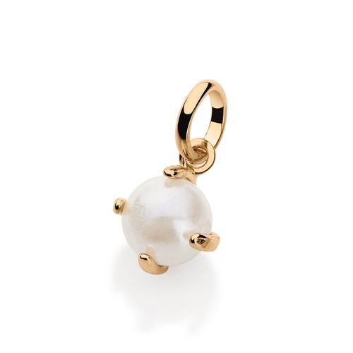 PINGENTE SOLITÁRIO BANHADO A OURO 18K COM PÉROLA