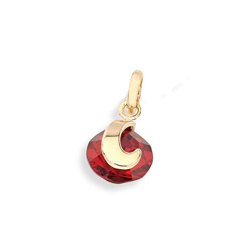 PINGENTE SOLITÁRIO BANHADO A OURO 18K COM CRISTAL