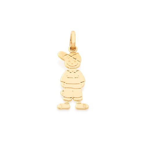 PINGENTE MENINO BANHADO A OURO 18K