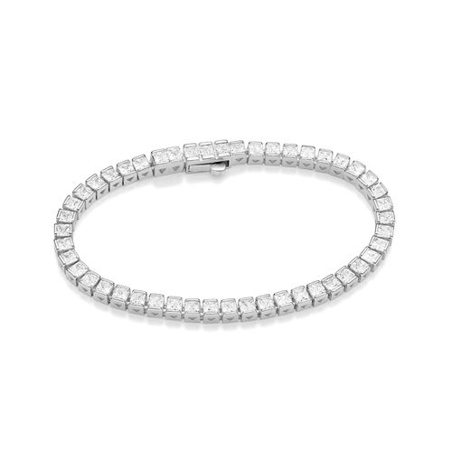 PULSEIRA RIVIERA DE PRATA MACIÇA 925 COM ZIRCÔNIAS