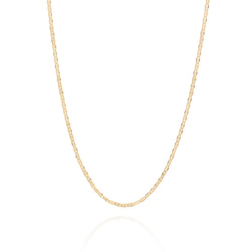 CORDÃO DE ELOS PIASTRINE BANHADO A OURO 18K