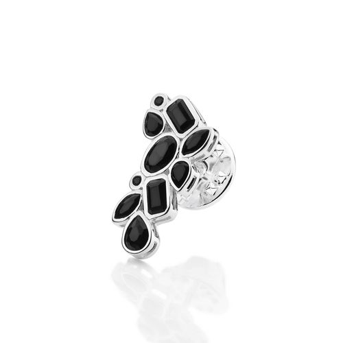 BROCHE DE PRATA MACIÇA 925 COM ZIRCÔNIAS