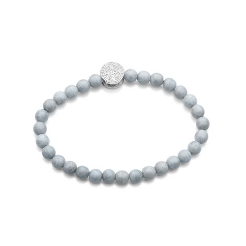 PULSEIRA SHAMBALA CRUZ DE SÃO BENTO DE PRATA MACIÇA 925