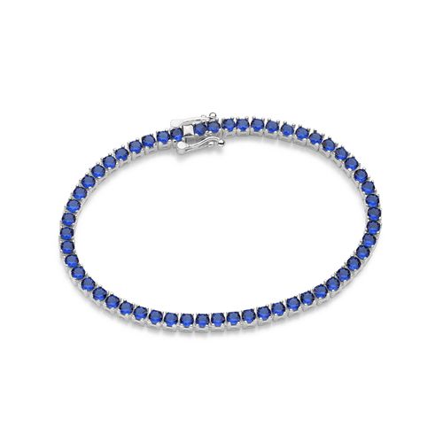 PULSEIRA RIVIERA DE PRATA MACIÇA 925 COM ZIRCÔNIAS