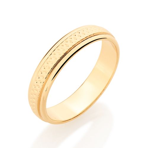 ALIANÇA BANHADA A OURO 18K