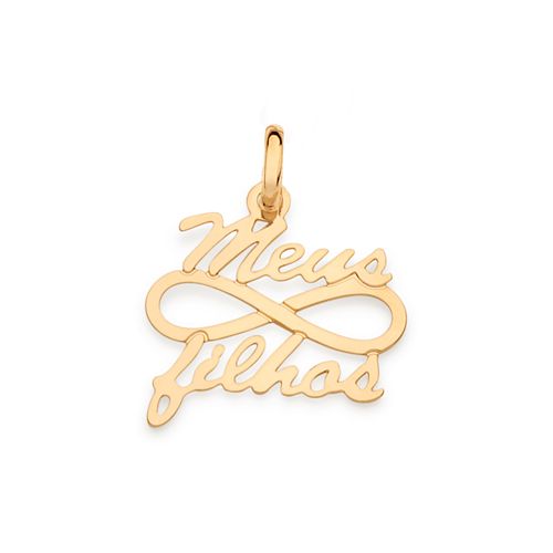 PINGENTE MEUS FILHOS BANHADO A OURO 18K
