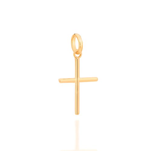 PINGENTE CRUZ BANHADO A OURO 18K