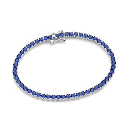 PULSEIRA RIVIERA DE PRATA MACIÇA 925 COM ZIRCÔNIAS