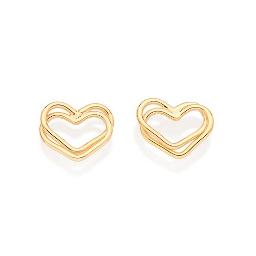 BRINCO CORAÇÃO BANHADO A OURO 18K