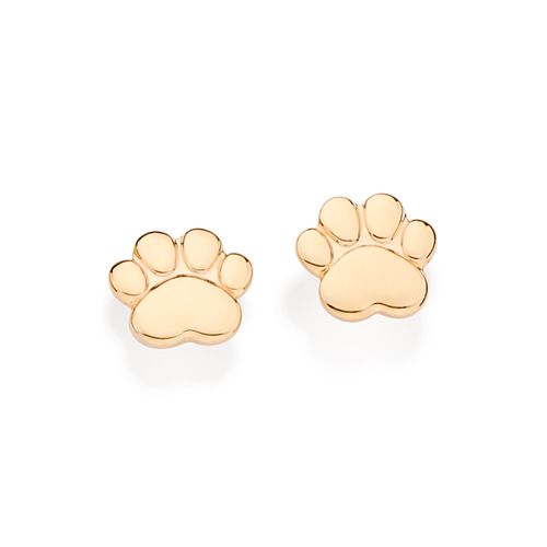 BRINCO PATA DE PET BANHADO A OURO 18K