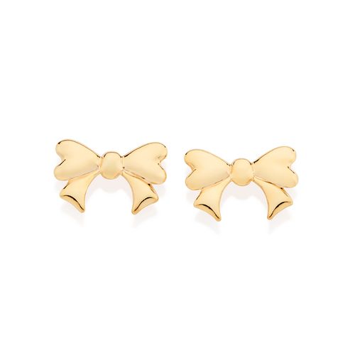 BRINCO LAÇO BANHADO A OURO 18K