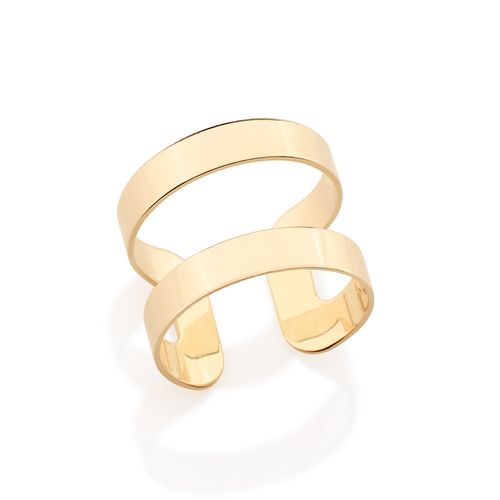 ANEL AJUSTÁVEL BANHADO A OURO 18K