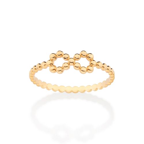ANEL SKINNY INFINITO BANHADO A OURO 18K