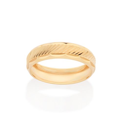 ALIANÇA BANHADA A OURO 18K