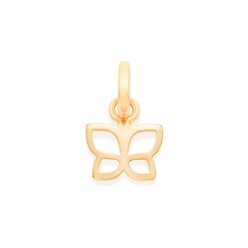 PINGENTE BORBOLETA BANHADO A OURO 18K