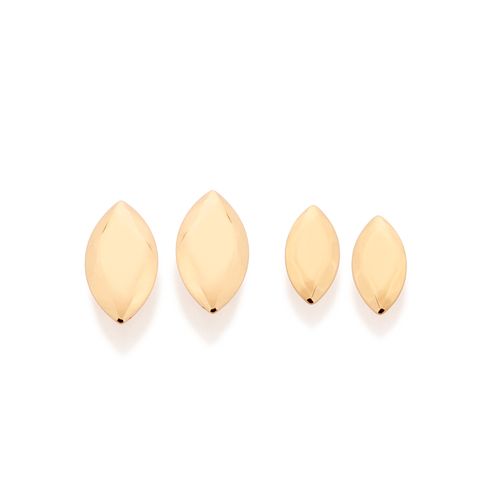 KIT BRINCO LOSANGO BANHADO A OURO 18K