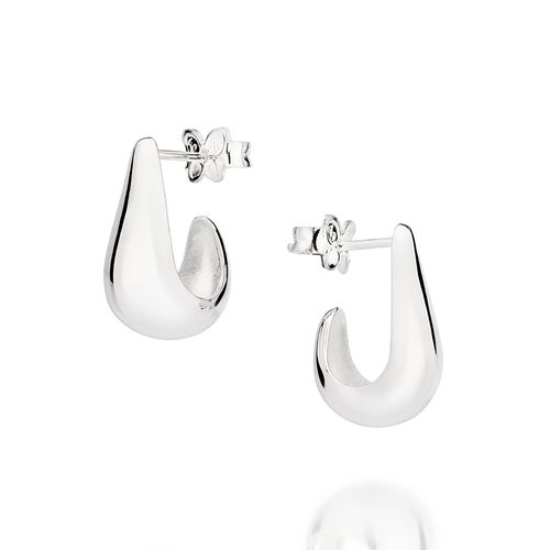 BRINCO ARGOLA GOTA DE PRATA 925